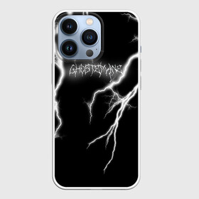 Чехол для iPhone 13 Pro с принтом GHOSTEMANE Lightning | Гостмейн Молния Надпись в Белгороде,  |  | Тематика изображения на принте: ghostemane | grunge | music | rap | гостмейн | гостмэйн | гранж | знак | меркури | молния | музыка | надпись | потертости | реп | рэп