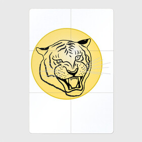 Магнитный плакат 2Х3 с принтом Тигр на новогоднем шарике в Белгороде, Полимерный материал с магнитным слоем | 6 деталей размером 9*9 см | golden | head | holiday | mascot | new year | symbol | tiger | year of the tiger | год тигра | голова | золотой | новый год | праздник | символ | талисман | тигр