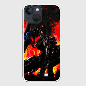 Чехол для iPhone 13 mini с принтом БЕРСЕРК ОГНЕННЫЙ | BERSERK в Белгороде,  |  | anime | berserk | аниме | берсерк | бесерк | гатс | крик | манга | мультфильм | огонь | пламя
