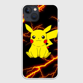 Чехол для iPhone 13 с принтом PIKACHU PIKA PIKA РАЗРЯДЫ МОЛНИЙ в Белгороде,  |  | animals | pika | pika pika | pikachu | pokemon | детектив пикачу | животные | звери | пика | пикачу | покемон