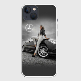 Чехол для iPhone 13 с принтом Девушка за рулем Мерседеса в Белгороде,  |  | beauty | car | germany | girl | mercedes | автомобиль | германия | девушка | красавица | мерседес | престиж | тачка | точило | фигура