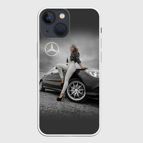Чехол для iPhone 13 mini с принтом Девушка за рулем Мерседеса в Белгороде,  |  | beauty | car | germany | girl | mercedes | автомобиль | германия | девушка | красавица | мерседес | престиж | тачка | точило | фигура