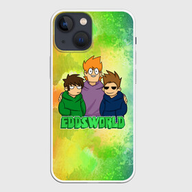 Чехол для iPhone 13 mini с принтом EDDSWORLD 3 в Белгороде,  |  | надпись | персонажи | ребята | цвета | шоу