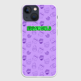 Чехол для iPhone 13 mini с принтом Pattern EDDSWORLD в Белгороде,  |  | головы | надпись | паттерн | персонажи | узор