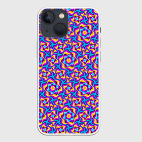 Чехол для iPhone 13 mini с принтом Красочный фон с цветами в Белгороде,  |  | абстракция | аум | галлюцинация | зазеркалье | игра ума | иллюзии | индиго | майя | мантра | медитация | мираж | неон | нирвана | обман зрения | ом | оптические иллюзии | просветление | психоделика