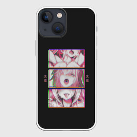 Чехол для iPhone 13 mini с принтом Ahegao девушка в Белгороде,  |  | ahegao | ахегао | девушка | розовый