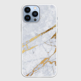 Чехол для iPhone 13 Pro Max с принтом Золото на белом в Белгороде,  |  | Тематика изображения на принте: абстракция | геометрия | золото | линии | мрамор
