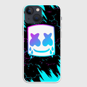 Чехол для iPhone 13 mini с принтом MARSHMELLO NEON: МАРШМЕЛЛО НЕОН. в Белгороде,  |  | Тематика изображения на принте: america | dj | halloween | marshmello | marshmello halloween | usa | америка | маршмелло | маршмелло хеллоуин | хеллоуин