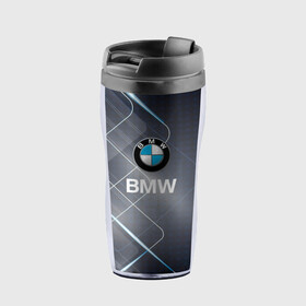 Термокружка-непроливайка с принтом [BMW] Logo в Белгороде, внутренняя часть — пищевой пластик, наружная часть — прозрачный пластик, между ними — полиграфическая вставка с рисунком | объем — 350 мл, герметичная крышка | bmw | bmw performance | m | motorsport | performance | бмв | моторспорт