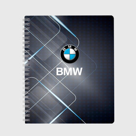Тетрадь с принтом [BMW] Logo в Белгороде, 100% бумага | 48 листов, плотность листов — 60 г/м2, плотность картонной обложки — 250 г/м2. Листы скреплены сбоку удобной пружинной спиралью. Уголки страниц и обложки скругленные. Цвет линий — светло-серый
 | bmw | bmw performance | m | motorsport | performance | бмв | моторспорт