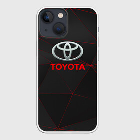 Чехол для iPhone 13 mini с принтом [Toyota] Тонкие линии неона в Белгороде,  |  | auto | sport | toyota | авто | автомобиль | бренд | спорт | тойота