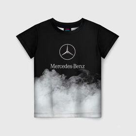 Детская футболка 3D с принтом [Mercedes-Benz] Облака в Белгороде, 100% гипоаллергенный полиэфир | прямой крой, круглый вырез горловины, длина до линии бедер, чуть спущенное плечо, ткань немного тянется | amg | mercedes | mercedesamg gt | sport | амг | мерседес | мерседесбенц амг | спорт
