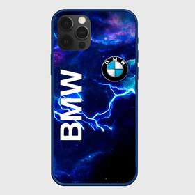 Чехол для iPhone 12 Pro с принтом [BMW] Синяя молния в Белгороде, силикон | область печати: задняя сторона чехла, без боковых панелей | Тематика изображения на принте: bmw | bmw performance | m | motorsport | performance | бмв | моторспорт