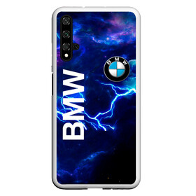 Чехол для Honor 20 с принтом [BMW] Синяя молния в Белгороде, Силикон | Область печати: задняя сторона чехла, без боковых панелей | Тематика изображения на принте: bmw | bmw performance | m | motorsport | performance | бмв | моторспорт