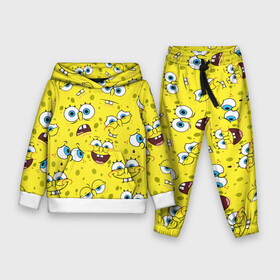 Детский костюм 3D (с толстовкой) с принтом Губка Боб   SpongeBob pattern в Белгороде,  |  | sponge bob | spongebob | губка боб | квадратные штаны | сквэр пэнтс | спанч боб