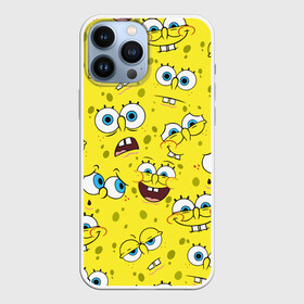 Чехол для iPhone 13 Pro Max с принтом Губка Боб   SpongeBob pattern в Белгороде,  |  | sponge bob | spongebob | губка боб | квадратные штаны | сквэр пэнтс | спанч боб