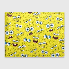 Обложка для студенческого билета с принтом Губка Боб   SpongeBob pattern в Белгороде, натуральная кожа | Размер: 11*8 см; Печать на всей внешней стороне | sponge bob | spongebob | губка боб | квадратные штаны | сквэр пэнтс | спанч боб