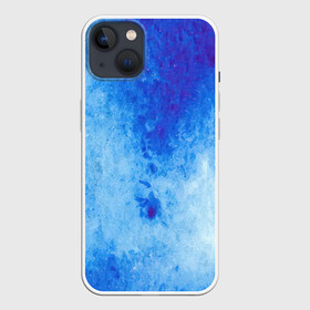 Чехол для iPhone 13 с принтом Заморозки в Белгороде,  |  | акварель | арт | заморозки | краски | лёд | мазки | мазки красок | рисунок | рисунок акварелью | рисунок красками