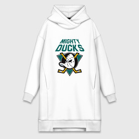 Платье-худи хлопок с принтом Анахайм Дакс, Mighty Ducks в Белгороде,  |  | anahaim ducks | anaheim | anaheim ducks | ducks | hockey | mighty ducks | nhl | usa | дакс | могучие утята | нхл | спорт | сша | хоккей | шайба