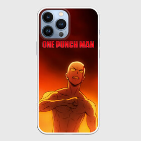 Чехол для iPhone 13 Pro Max с принтом Сайтама в огне One Punch Man в Белгороде,  |  | Тематика изображения на принте: hagemanto | one punch man | one punchman | onepunchman | saitama | sensei | аниме | ван панч мен | ванпанчмен | лысый плащ | манга | сайтама | сильнейший человек | учитель | человек одинудар | человек одного удара