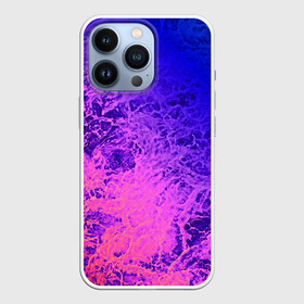 Чехол для iPhone 13 Pro с принтом Абстрактный пурпурно синий в Белгороде,  |  | абстрактный | волны | молодежный | морская пена | мраморный | розовый | синий | современный | фиолетовый