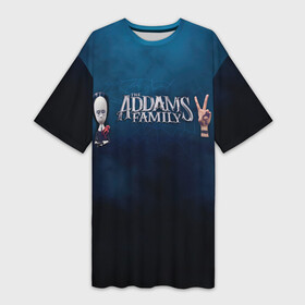 Платье-футболка 3D с принтом Семейка Аддамс Горящий Тур (Уэнздэй Аддамс) в Белгороде,  |  | addams | family | the addams family 2 | аддамс | горящий тур | семейка | уэнздей
