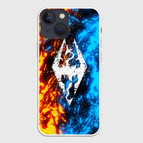 Чехол для iPhone 13 mini с принтом TES SKYRIM BATTLE FIRE  БИТВА ОГНЕЙ в Белгороде,  |  | Тематика изображения на принте: dovahkiin | dragon | dragonborn | fire | flame | fus ro dah | oblivion | rpg | skyrim | tes | tes 5 | tes skyrim | tes v | the elder scrolls | the elder scrolls skyrim | we know | битва огней | докавин | дракон | мы знаем | обливион | огонь | пламя | рпг 