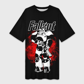 Платье-футболка 3D с принтом Fallout  Фоллаут, в доспехах в Белгороде,  |  | fall out boy | fallout | newvegas | nukacola | автомат | апокалипсис | вегас | доспехи | оружие | постапокалипсис | симулятор | фалаут | фаллаут | фолаут | фоллаут