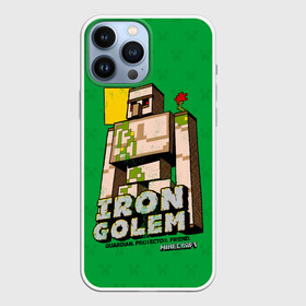 Чехол для iPhone 13 Pro Max с принтом Железный Голем   Minecraft в Белгороде,  |  | craft | golem | iron | mine | minecraft | блоки | голем | деревянный | добывать | железный | каменный | компьютерная игра | крафт | кубики | майн | майнкрафт | манкрафт | нейтральный моб | ремесло | скин | снежный