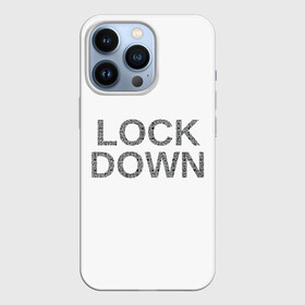 Чехол для iPhone 13 Pro с принтом QR Lockdown (англ) в Белгороде,  |  | covid | lockdown | qrкод | коронавирус | минимализм