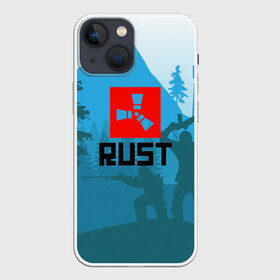 Чехол для iPhone 13 mini с принтом Выживалка Раст в Белгороде,  |  | game | games | rust | survive | выживалка | выживач | игра | игры | раст
