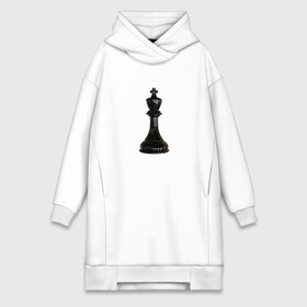 Платье-худи хлопок с принтом Шахматная фигура Чёрный король в Белгороде,  |  | игра | игровая | игры | короли | король | логика | логичные | настольная | настольные | спорт | спортивная | фигура | фигурка | фигурки | фигуры | чёрные | чёрный | шахматный | шахматы