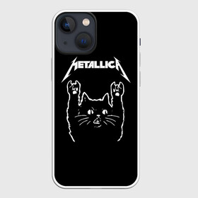 Чехол для iPhone 13 mini с принтом Meowtallica. в Белгороде,  |  | metallica | кот | котэ | металлика | музыка | рок