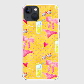 Чехол для iPhone 13 с принтом Женские летние штучки в Белгороде,  |  | девочки | для девочек | женские | лето | паттерн | пляж