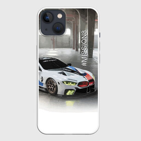 Чехол для iPhone 13 с принтом BMW Motorsport Mission 8 в Белгороде,  |  | bmw | car | germany | motorsport | power | prestige | автомобиль | автоспорт | бмв | германия | мощь | престиж