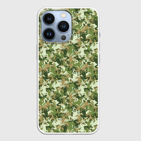 Чехол для iPhone 13 Pro с принтом Лягушки (камуфляж) в Белгороде,  |  | amphibian | animal | camouflage | frog | hunting camo | military camouflage | reptile | reptilian | амфибия | военный камуфляж | животное | земноводное | камуфляж | квакушка | лягуха | лягушка | лягушонок пепе | маскировка | масхалат