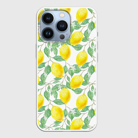 Чехол для iPhone 13 Pro с принтом Лимоны 3d в Белгороде,  |  | 3d | background | branches | citrus | flowers | lemon | lemon tree | lemons | pattern | plant | tree | yellow | ветви | дерево | желтый | лимон | лимонное дерево | лимоны | листья | паттерн | растение | фон | цветы | цитрусы