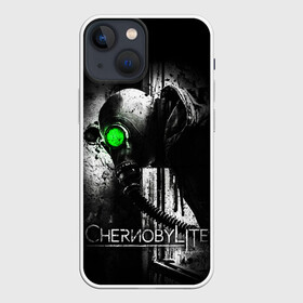 Чехол для iPhone 13 mini с принтом Chernobylite (Black stalker) в Белгороде,  |  | chernobylite | зона отчуждения | игры | сталкер | чаэс | чернобылит | чернобыль