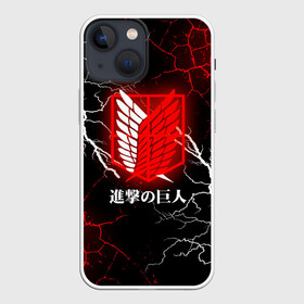 Чехол для iPhone 13 mini с принтом Атака Титанов: Трещина и молнии. в Белгороде,  |  | attack on titan | monsters | аниме | атака титанов | монстры | титаны