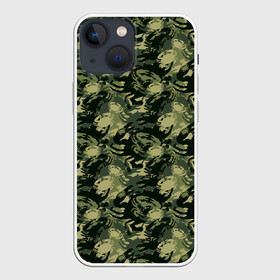 Чехол для iPhone 13 mini с принтом Крабы (камуфляж) в Белгороде,  |  | camouflage | crabs | disguise | hunting camouflage | khaki | lobster | maskhalat | military | military camouflage | военный камуфляж | дно | камуфляж | крабы | лобстер | маскировка | масхалат | милитари | море | морские жители | океан | омар