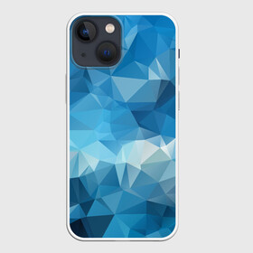 Чехол для iPhone 13 mini с принтом Цифровое небо в Белгороде,  |  | абстракция | геометрический | градиент | грани | мозаика | полигоны | синий | текстура | треугольники | фон | цвет | яркий