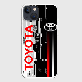 Чехол для iPhone 13 с принтом TOYOTA SORT   TOYOTA TECHNO в Белгороде,  |  | camry | corolla | cyber | race | sport | techno | toyota | авто | автомобиль | камри | кибер | корола | красный | спорт | техно | тойота