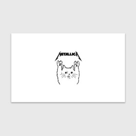 Бумага для упаковки 3D с принтом Metallica Meowtallica в Белгороде, пластик и полированная сталь | круглая форма, металлическое крепление в виде кольца | metallica | кот | котэ | металлика | музыка | рок