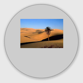 Круглый коврик для мышки с принтом Пустыня в Белгороде, резина и полиэстер | круглая форма, изображение наносится на всю лицевую часть | пустынякрасивая пустыняприродапейзаж