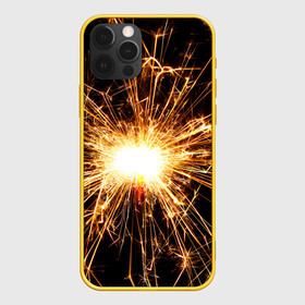 Чехол для iPhone 12 Pro с принтом фейерверк души в Белгороде, силикон | область печати: задняя сторона чехла, без боковых панелей | искры | праздник | салют | фейерверк | хлопушка