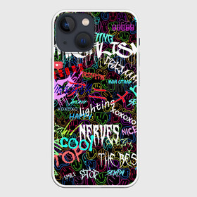 Чехол для iPhone 13 mini с принтом neon graffiti | Smile в Белгороде,  |  | bright | graffiti | inscriptions | neon | smile | абстракция | граффити | надписи | неон | смайлы