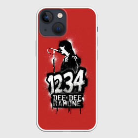 Чехол для iPhone 13 mini с принтом Dee Dee Ramone в Белгороде,  |  | alternative | music | punk | punkrock | ramones | ramons | rock | альтернатива | музыка | панк | панкрок | рамонс | рок