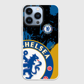 Чехол для iPhone 13 Pro с принтом ЧЕЛСИ   CHELSEA GOLDEN LOGO в Белгороде,  |  | Тематика изображения на принте: blue | chelsea | fc | football | football club | lion | sport | лев | синий | спорт | спортивные | униформа | фирменные цвета | фк | футбол | футбольный клуб | челси