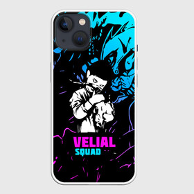 Чехол для iPhone 13 с принтом Velial Squad neon в Белгороде,  |  | pharaoh | velial | velial squad | velialsquad | велиал сквад | глубина | реакция | рэп