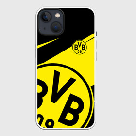 Чехол для iPhone 13 с принтом BORUSSIA BVB 09 LOGO в Белгороде,  |  | borussia | bvb | fc | football | football club | sport | боруссия | спорт | спортивные | униформа | фк | футбол | футбольный клуб